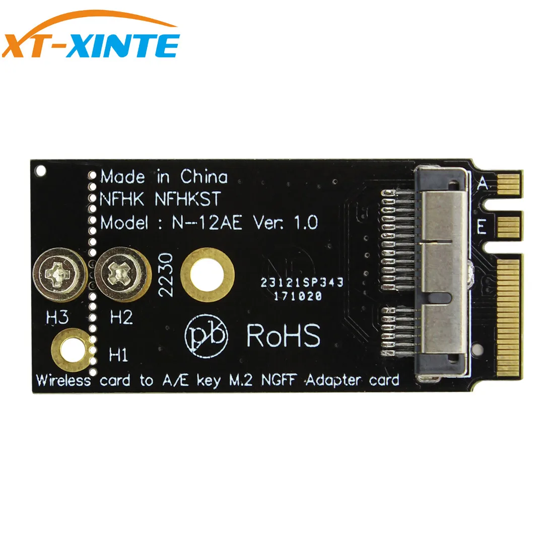 XT-XINTE BCM94360CS2 BCM943224PCIEBT2 12+ 6 Pin Bluetooth Wifi беспроводной модуль карты к NGFF M.2 ключ A/E адаптер для Mac OS