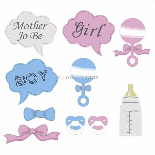 decoration for for baptism boy Booth (10pcs/set) 10 sets Photo Props Party Baptism Baby