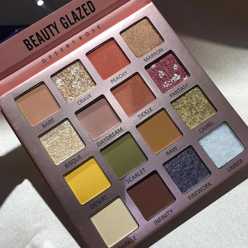 BEAUTY GLAZED 16 видов цветов матовые тени для век палитра для макияжа световой мерцающие тени для век Палитра порошок может помочь вам сделать вверх