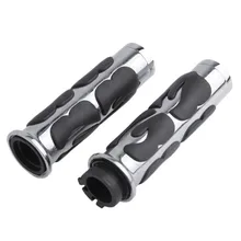 1″ Flame CNC 25mm Handlebar Hand Grips For Suzuki Volusia Boulevard Marauder Intruder LC C109R C50 C90 M109R M50 S40 VL1500 800