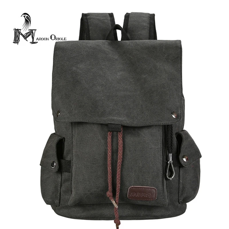 Vintage Korean canvas backpack casual travel canvas bag school backpack women and men backpack
