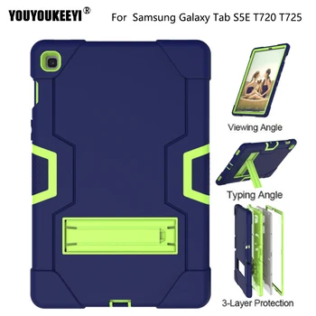

Kids Children Shockproof Case For Samsung Galaxy Tab s5e 10.5 2019 T720 T725 tablet Hyun 2 in 1 silicone + PC back Cover