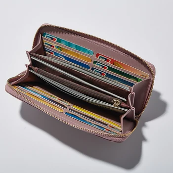 

Eyes In Love Luxury Brand Wallet Women Long Hasp Purse Female Original Leather Female Wallet Clutch Coin Purse Carteira Feminina