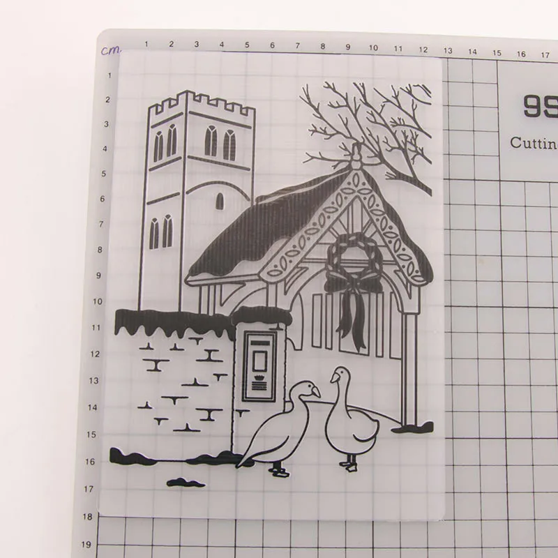EMBOSSING FOLDER  HOUSE  (2)