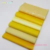 6 pièces --- 20x22cm couleur jaune mélange synthétique Faux ensemble en cuir synthétique ► Photo 1/6