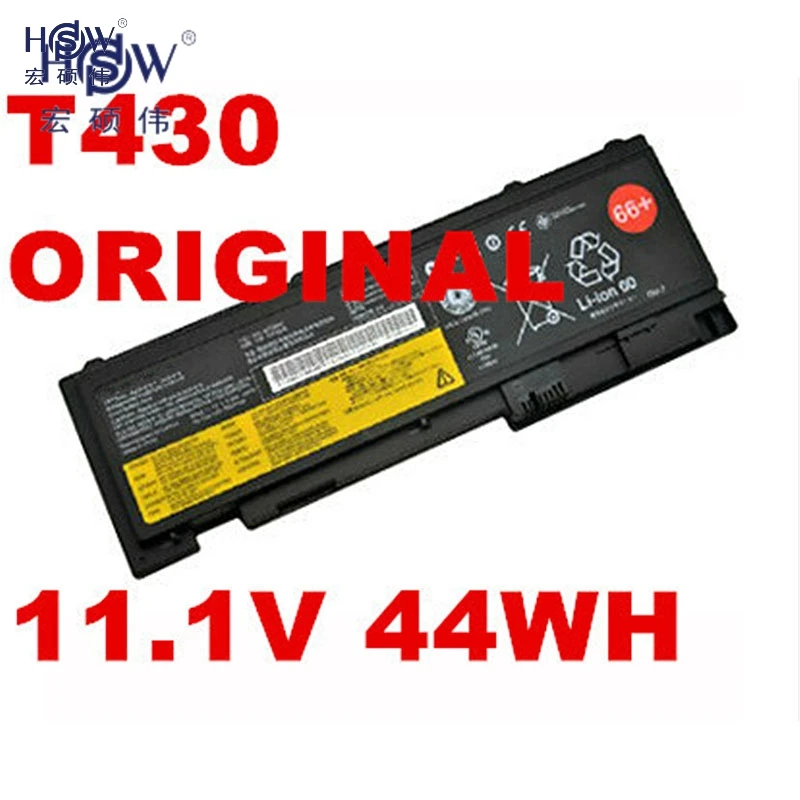

original LAPTOP battery 11.1V 44WH FOR Lenovo ThinkPad T430 T530 W530 L430 L530 45N1000 45N1001 45N1004 45N1005 bateria akku