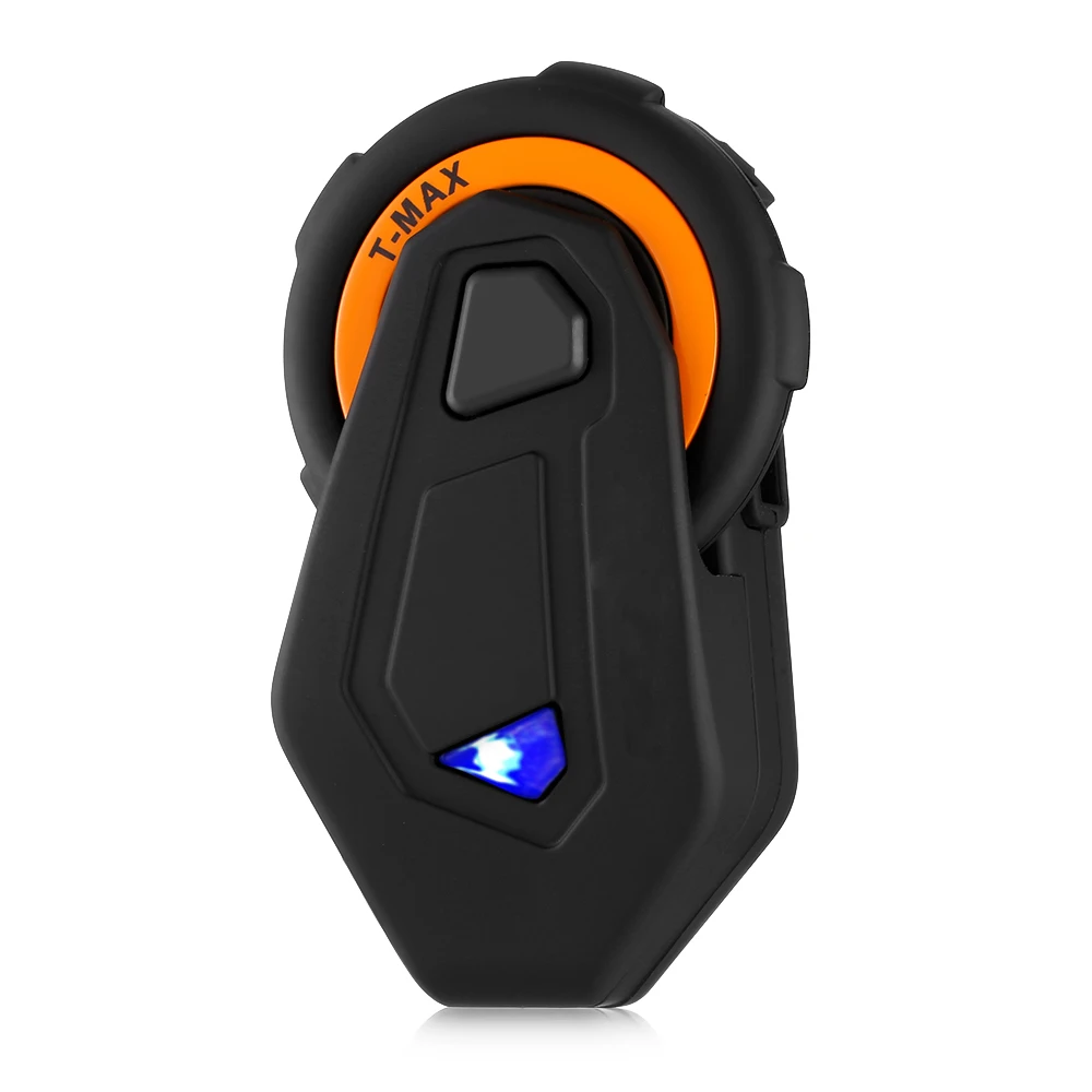 

T-MAX Motorcycle Helmet Headset Intercom Interphone Bluetooth Hands-free 1500M 6 Riders Water Resistant DSP echo cancellation