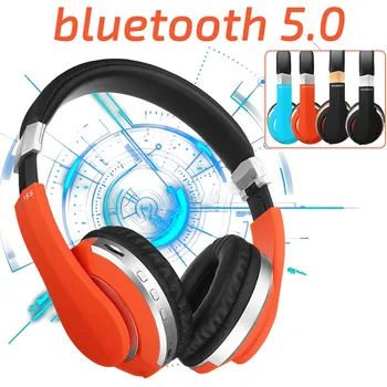 

Wireless Bluetooth 5.0 Headset Head-mounted Noise Cancelling Game Headphone Stereo Heavy Bass Earphone Built In Microphone 3C11