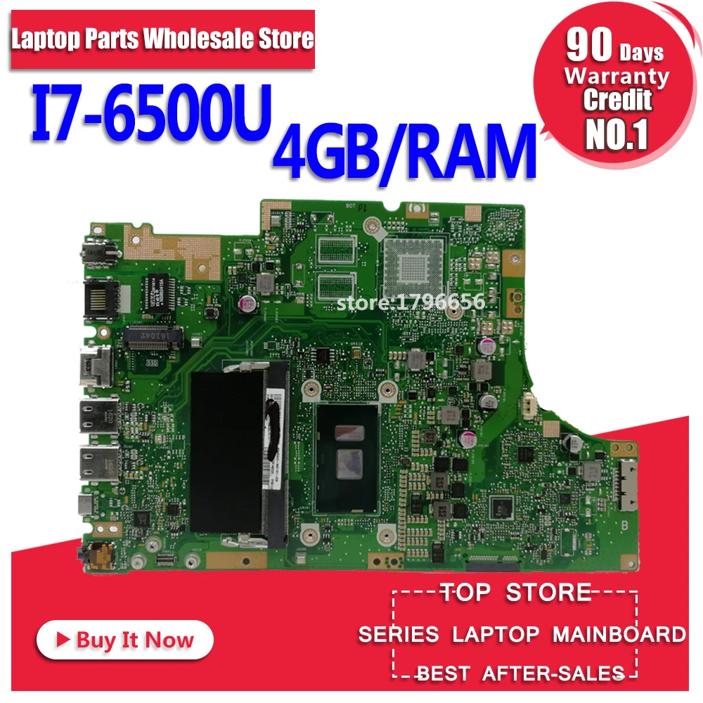 

TP501UA Laptop motherboard I7-6500 4GB/RAM for ASUS TP501UA TP501U TP501UQ TP501UB Test mainboard TP501UA motherboard test ok