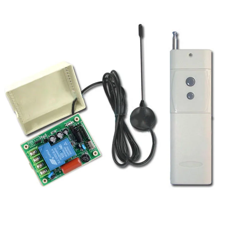 3000M AC 220V 10A 1CH 315/433MHz RF Wireless Remote