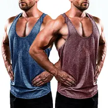 Hirigin Мужская Летняя Повседневная хлопковая майка без рукавов для занятий спортом в тренажерном зале, майка, футболка