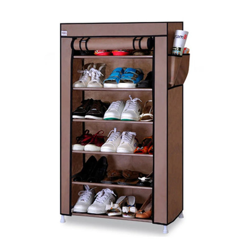 Шесть сеток утолщенная Нетканая обувь шкаф пылезащитный многослойный обувной стеллаж креативный шкаф для хранения обуви полка