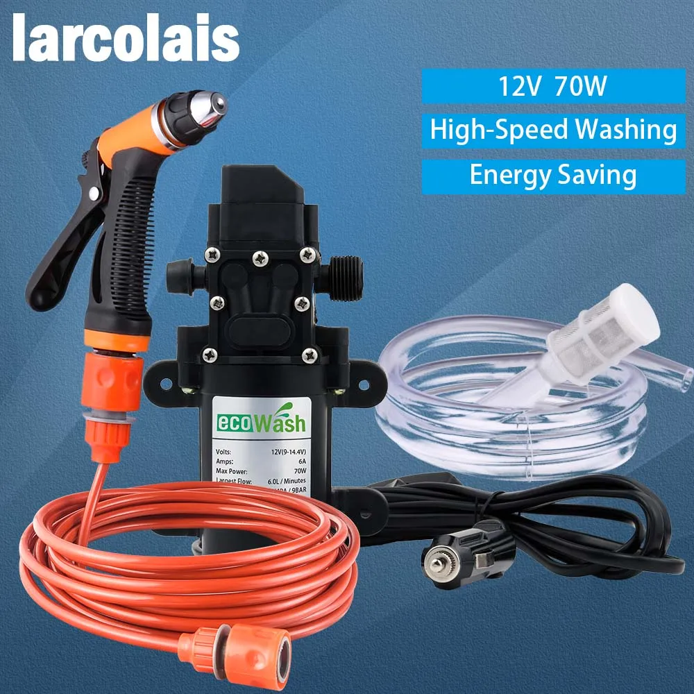 Car Wash 12V Car Washer Gun Pump High Pressure Cleaner Car Care Portable Washing Machine Electric Cleaning Auto Device