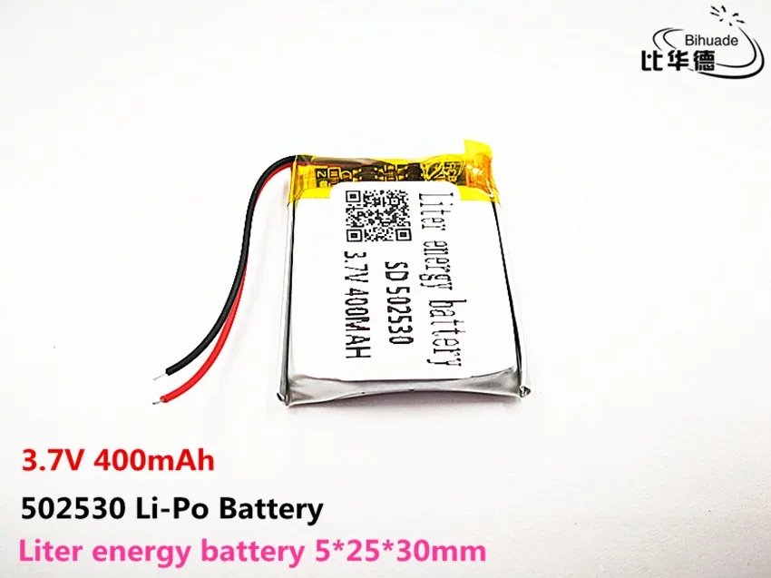 

10pcs Liter energy battery Good Qulity 3.7V,400mAH,502530 Polymer lithium ion / Li-ion battery for TOY,POWER BANK,GPS,mp3,mp4