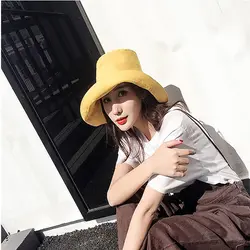 Новые модные женские туфли одноцветное Цвет Панама Солнцезащитная шляпа летом солнце кепка козырек рыбалка, рыбак Боб Hat