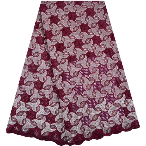 Африканская швейцарская вуаль кружевная ткань высококачественный Французский Кружева швейцарская вуаль кружева в швейцарской хлопковой ткани платья для женщин A1336 - Цвет: As picture