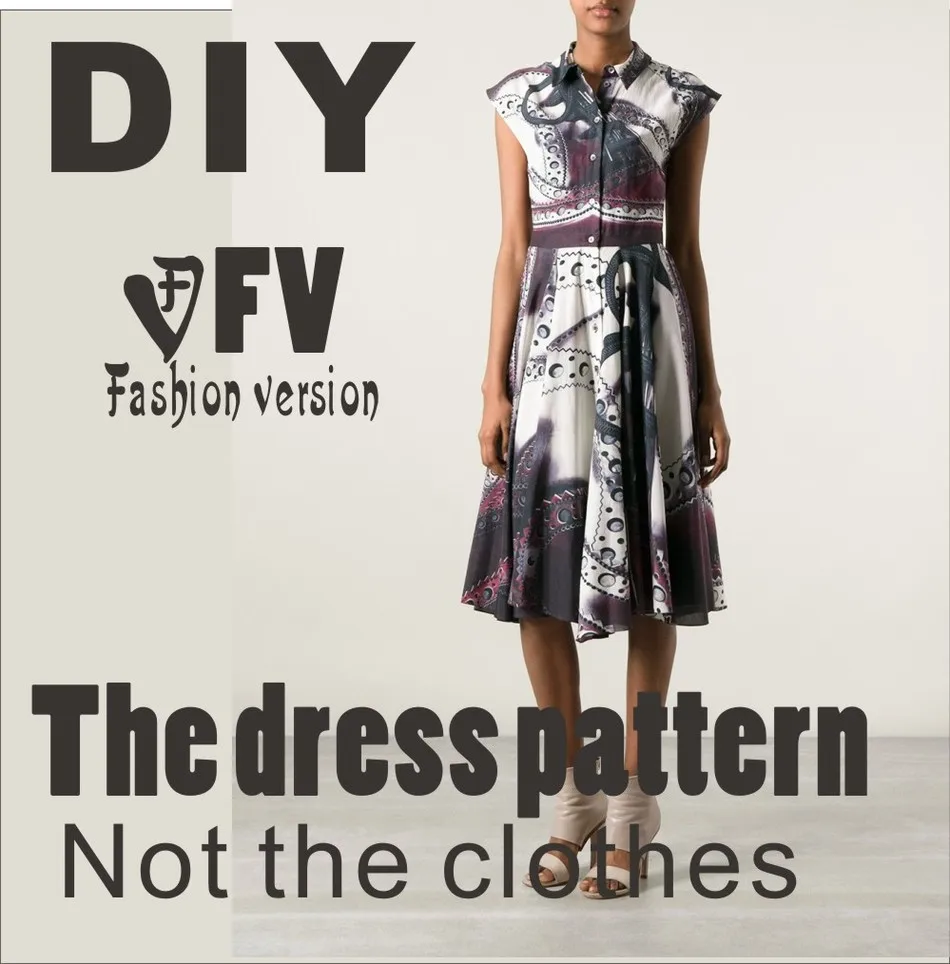 Clothing DIY The dress Dresses Sewing Pattern cutting drawing Women's ...