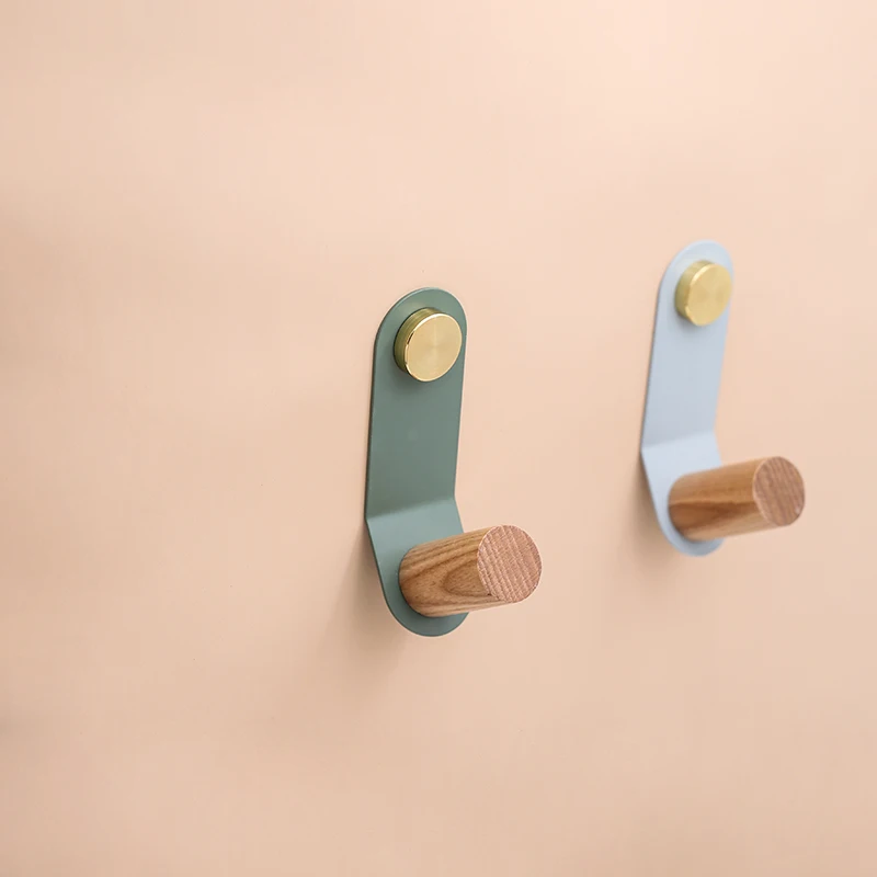 4 اللون/الطبيعي خشبية معطف الوردي هوك الحائط السنانير DIY شماعة خشبية الجدار الديكور وشاح قبعة و حقيبة تخزين شماعات