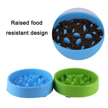 

Pet Feeder Anti Choke Dog Bowl Puppy Cat Slow Down Eatting Feeder Healthy Diet Dish TB Sale
