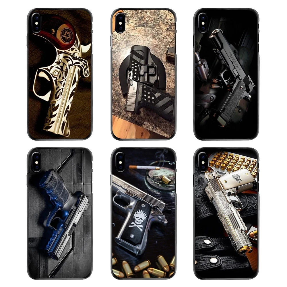 Mobile Phone Cover For Samsung Galaxy Note 2 3 4 5 S2 S3 S4 S5 MINI S6 S7 edge S9 S8 Plus Army Sniper Rifle pistol bullet Poster |