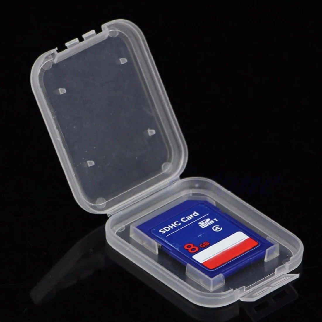 

NOYOKERE 10Pcs SD SDHC Memory Card Case Holder Protector Transparent Plastic Box Storage