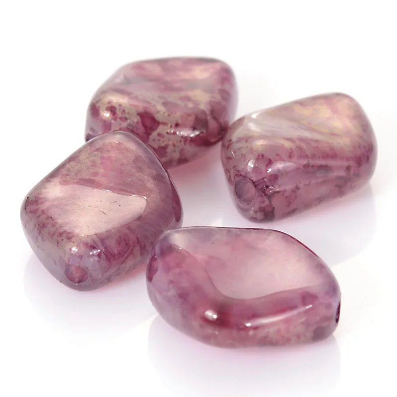 Miasol New Arrival 50 Pcs Sprayed Acrylic Loose Spacers Charms Beads For Diy Jewelry Making | Украшения и аксессуары