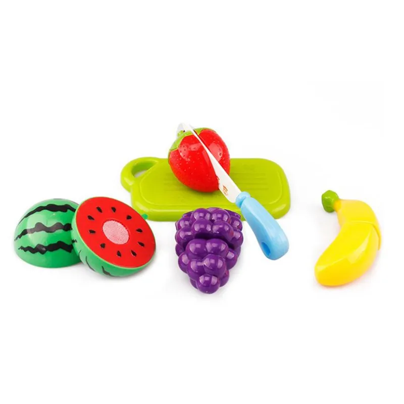 

6PC Fruit Vegetable Cutting Pretend Play Kid Educational Toy Gift Levert Dropship N11111