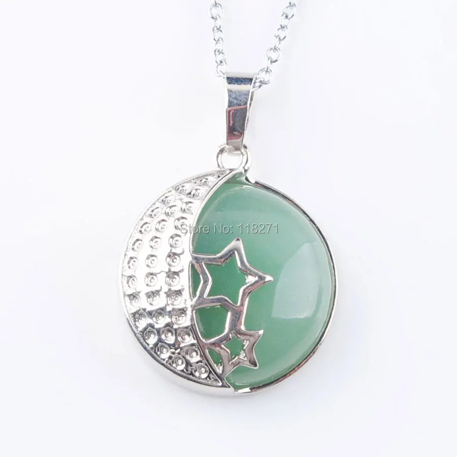 Подвеска WOJIAER Reiki Chakra для йоги полудрагоценный натуральный камень Aventurine женские