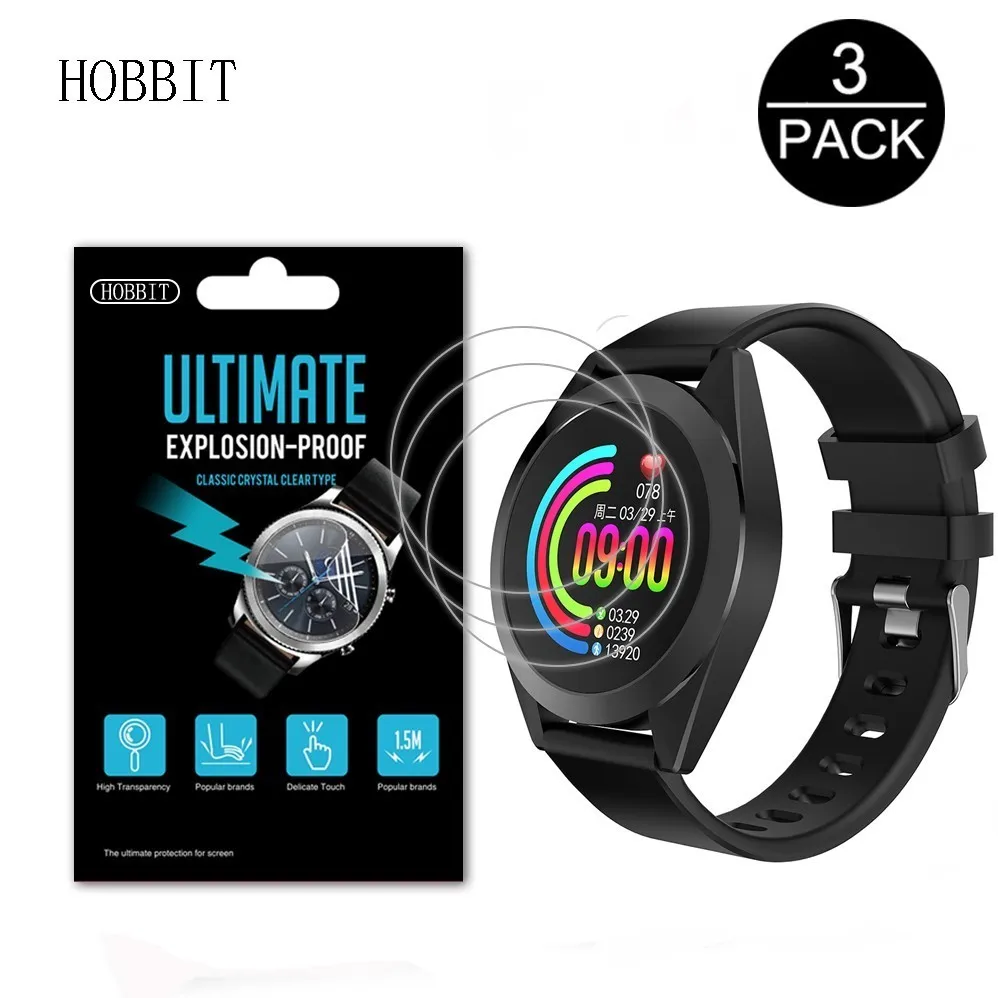 

3Pack For Lemfo G50s Smart Watch Nano Explosion-proof Screen Protector High Definition Anti-shock Protection Film for lemfo G50