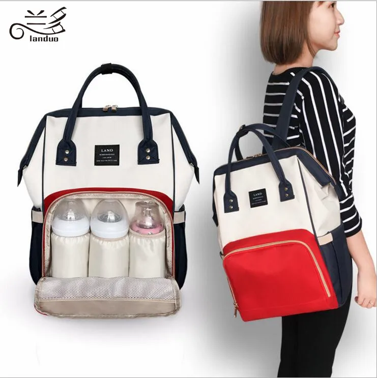 

LAND Mummy Diaper bag backpack Mommy maternity Nappy Diaper bags for baby Mother multifunctional large Capacity Backpack MPB01