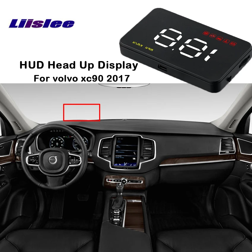 Liislee For volvo xc90 2017 New vehicle HUD head up optical digital
