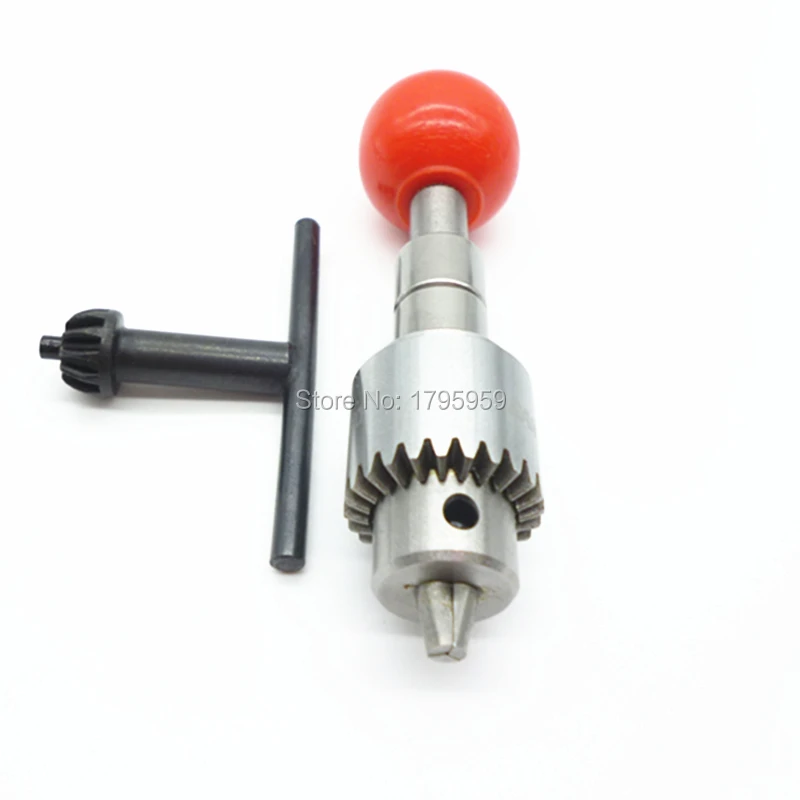 Pin Vise Round Plastic Ball Handle Swivel Head Hand Twist Drill Clamping Range 0.3-4mm Micro Stainless steel Manual Drilling Tools (4)