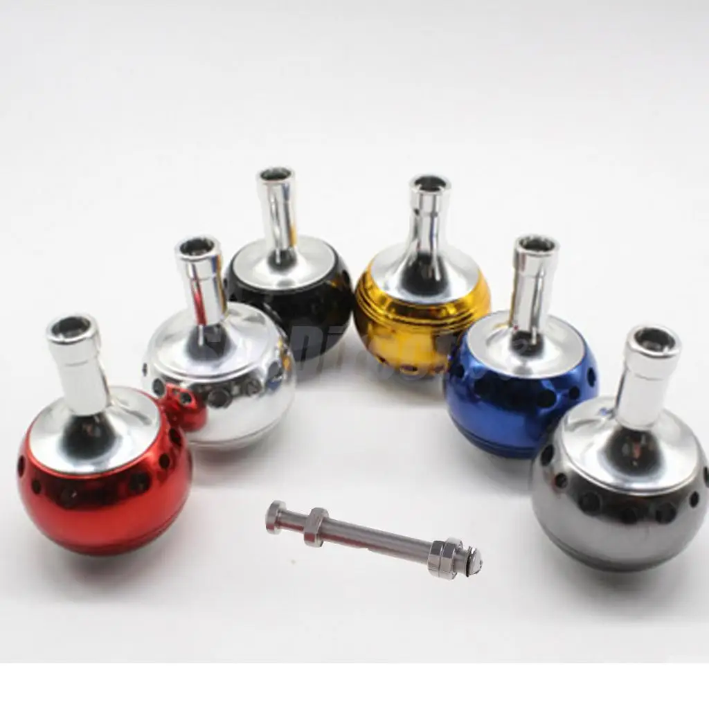 Full Metal Power Knob Reel Replacement Ball Knob with 2 Ball Bearings for 2000 6000 Spinning