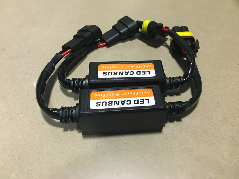 

Free shipping LED Headlight Canbus Error Free Anti Flicker Resistor Canceller Decoder H8 H11