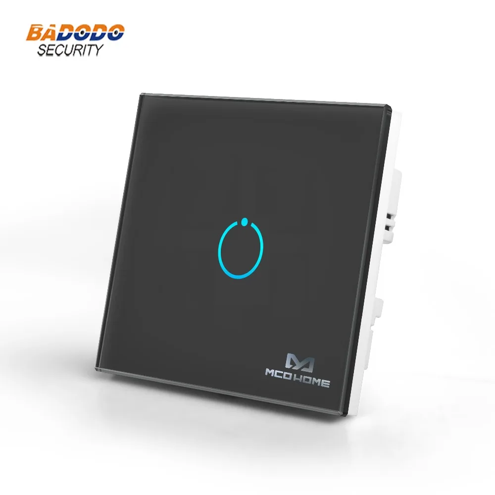Z-Wave Plus MCO домашняя стеклянная Сенсорная панель Выключатель питания 1 комплект Одно реле Вкл/Выкл модуль MH-S311 для управления ламповым светильник