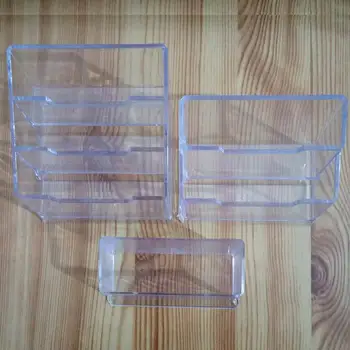 

Three Style Pocket Display Stand Acrylic Plastic New Clear Desktop Business Card Holder Desk Shelf Box Storage