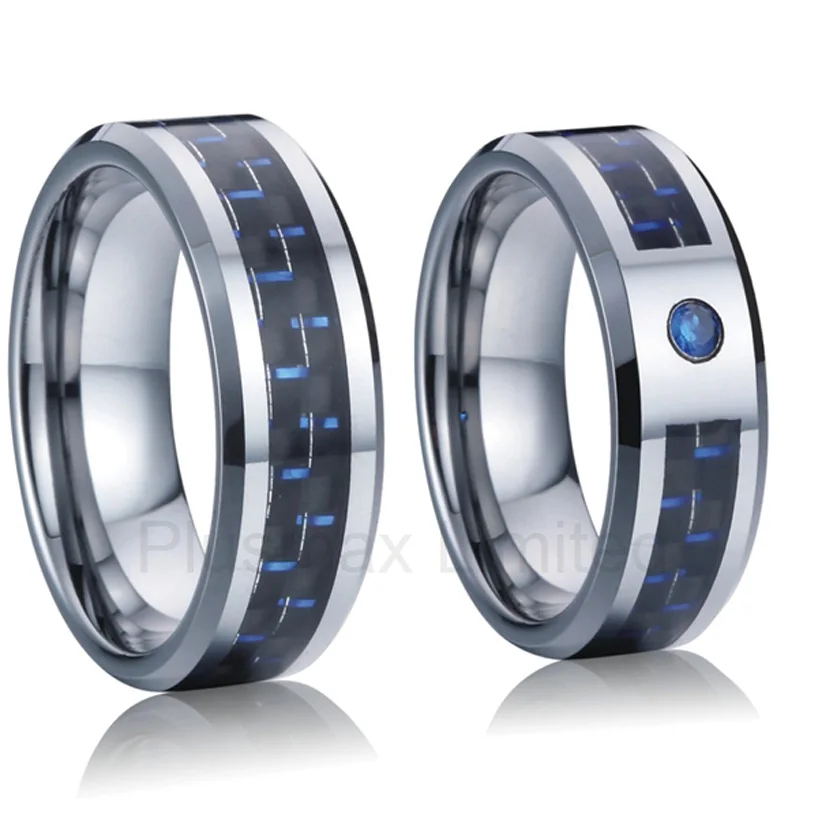 

Wedding rings Pair tungsten carbide rings Set jewelry never fade anillos bague bijoux femme lovers couple rings