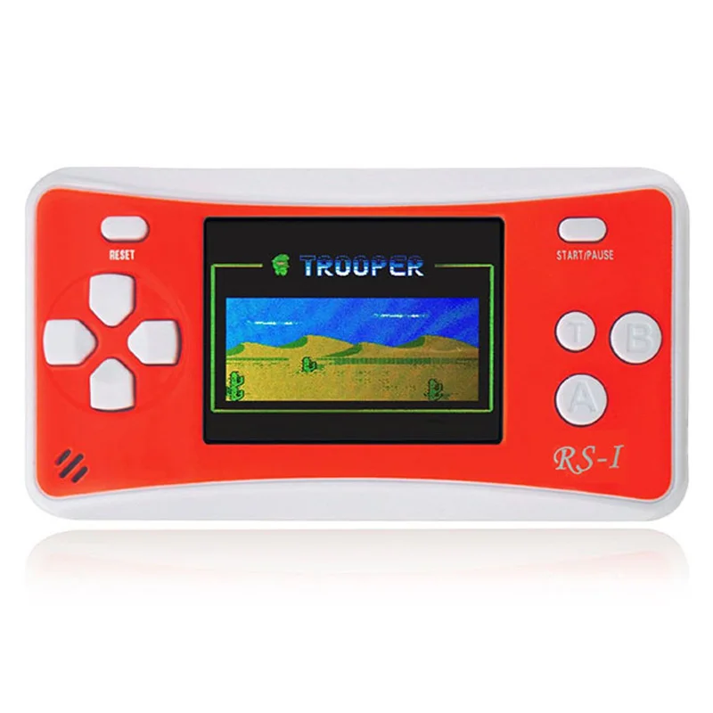 Handheld Game Console For Children,The 80'S Arcade Retro Game Player With 2.5 Inch 8-Bit Lcd Portable Video Games Can Connecte - Цвет: Champagne Gold