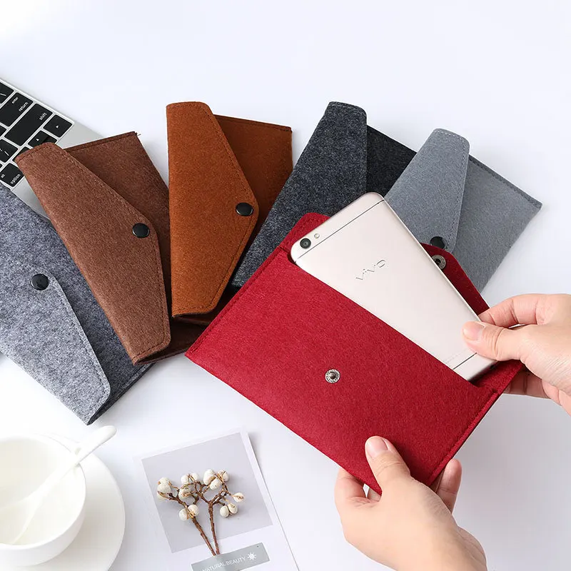 

Women Wallet Purse Warm Men Cover Mobile Phone Case Card Bag Long Button Solid Multi-function Holder Clutch 20 Colors