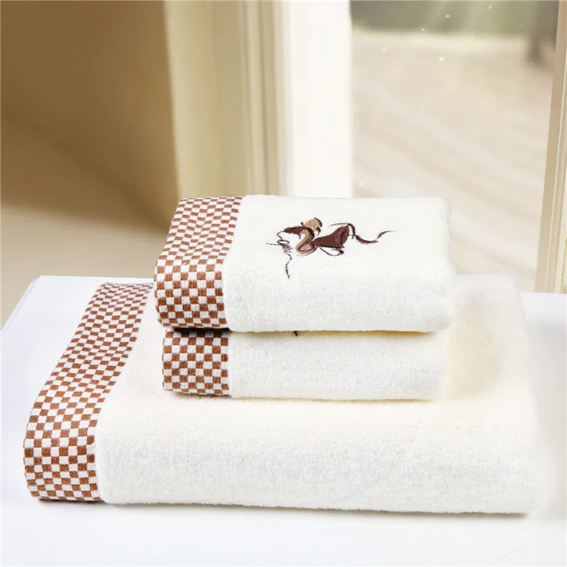 High quality cotton towel set elegant fashion style 3pcs Bath Towels
