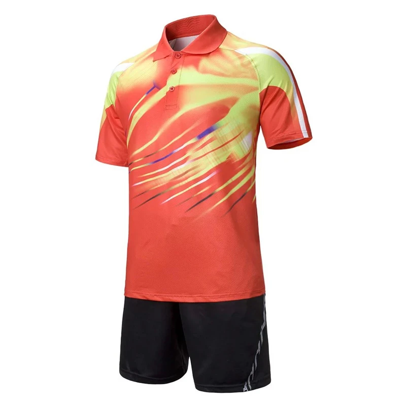 Высококачественная одежда для настольного тенниса, быстросохнущая Мужская рубашка и шорты для бадминтона, дышащая одежда для настольного тенниса, униформа для настольного тенниса