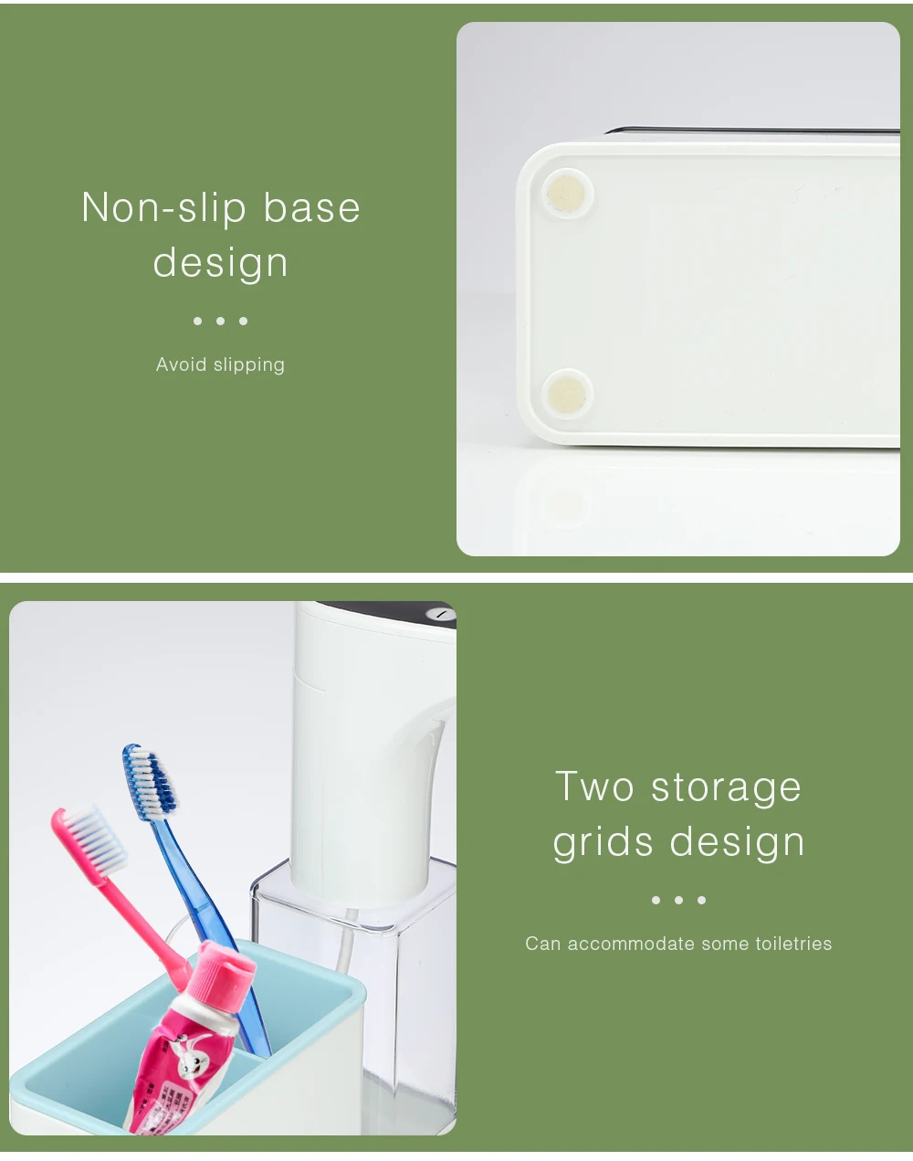 450ml Infrared Sensing Automatic Soap Dispenser with Storage Function