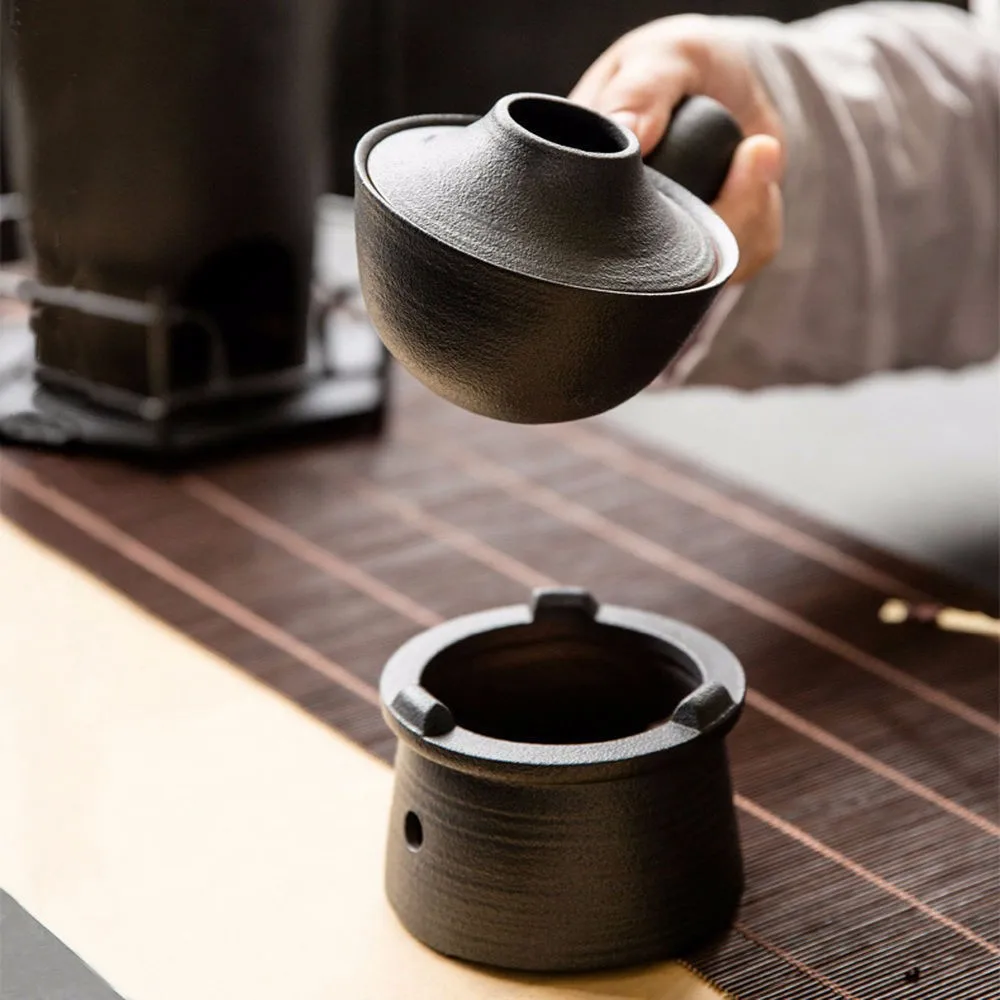 Керамическая Боковая ручка чай освежитель ручной жаровня сухие листья дома устройство для обжарки
