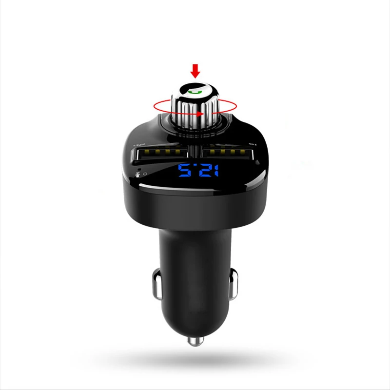 Tancredy Беспроводной FM передатчик Bluetooth Handsfree Car Kit FM модулятор USB TF Автомобильный MP3-плеер A2DP Напряжение Дисплей автомобиля Зарядное устройство