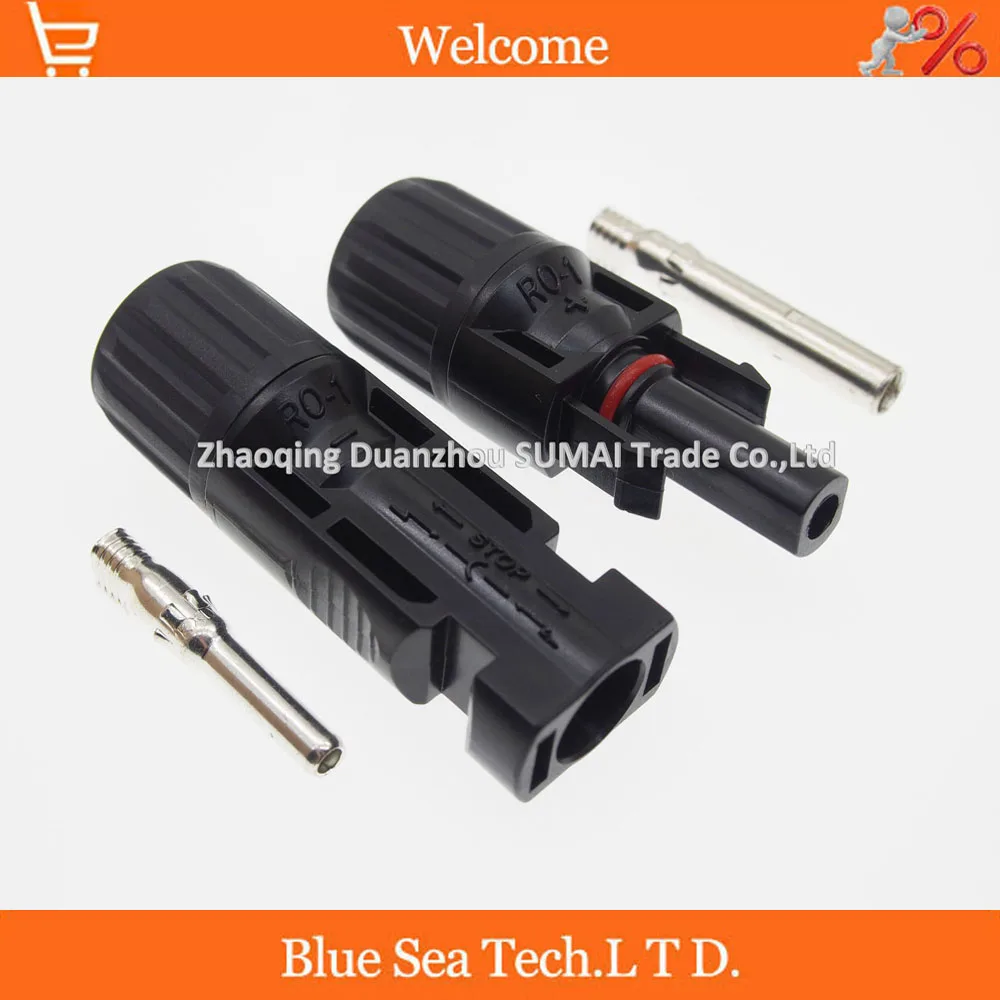 

15 Pairs=30pcs MC4 Solar panel PV connector for PV junction box,solar module promotion Free shipping