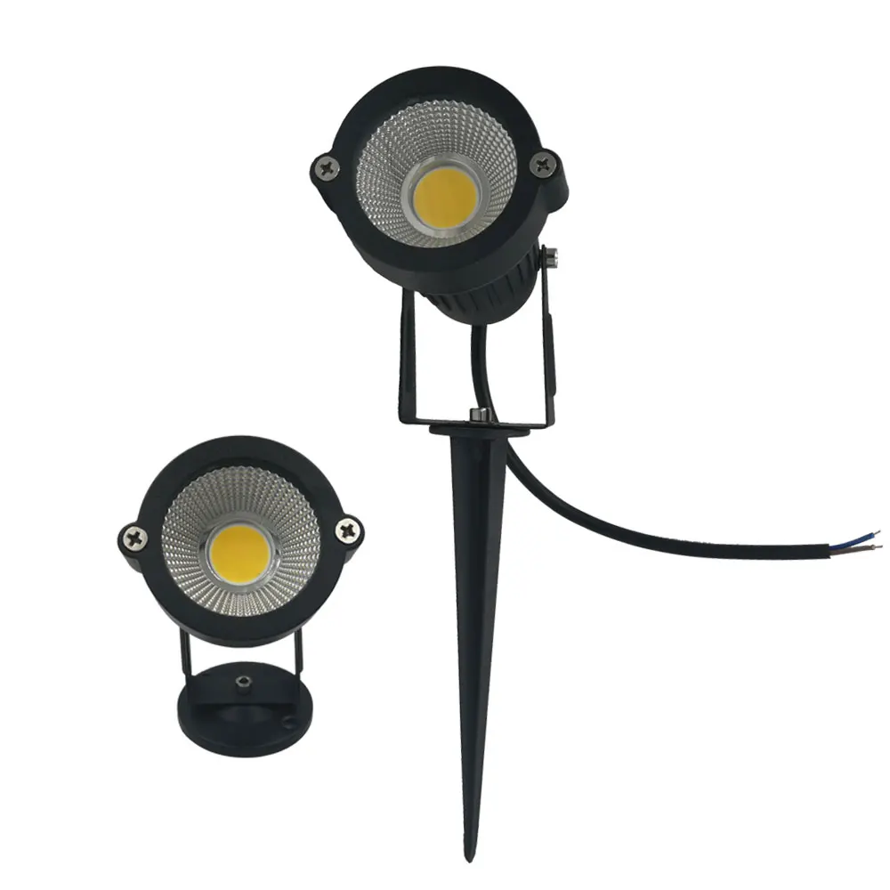 

10X led outdoor Spotlight 12V 24V 110V 220V Garden Spike spotlight 3W 5W 7W 9W led spike spot light for garden lighting