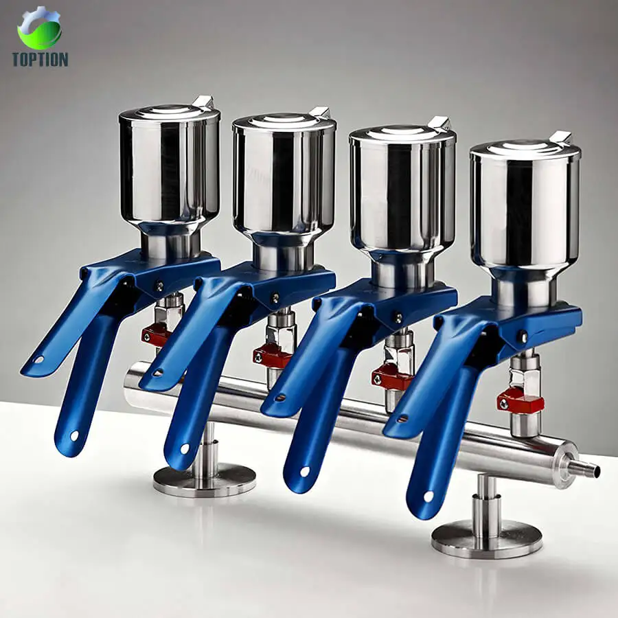 TOPTION 4 Branch Solvent Filter Funnel Vacuum Filtration