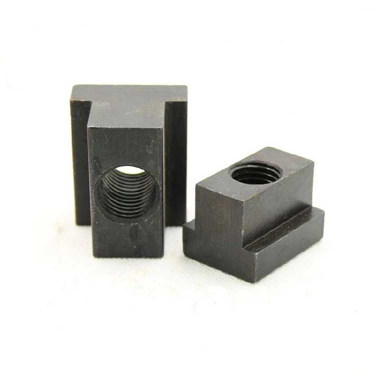 

2pcs M6 M8 M10 M12 M14 M16 45# steel T-nut sleeve T-type block T-slot plate nuts sleeves