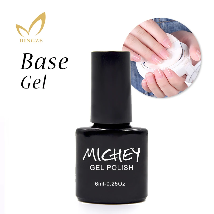 

6ML New Brand MICHEY Gelpolish Soak Off UV Gel Polish Vernis Semi Permanent Base Coat UV Primer Gel Nail Art Foundation Nail