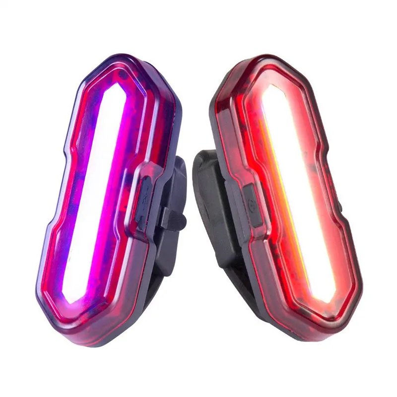 

UpperX 2 Pack Super Bright USB Bicycle Tail Lights 5 Modes Dual Colors Display IPX4 Water Resistant Bike Cycling Accessories